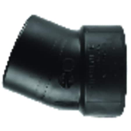 Charlotte Pipe And Foundry Charlotte Pipe 1-1/2 in. Spigot X 1-1/2 in. D Hub ABS 22-1/2 Degree Elbow ABS003260600